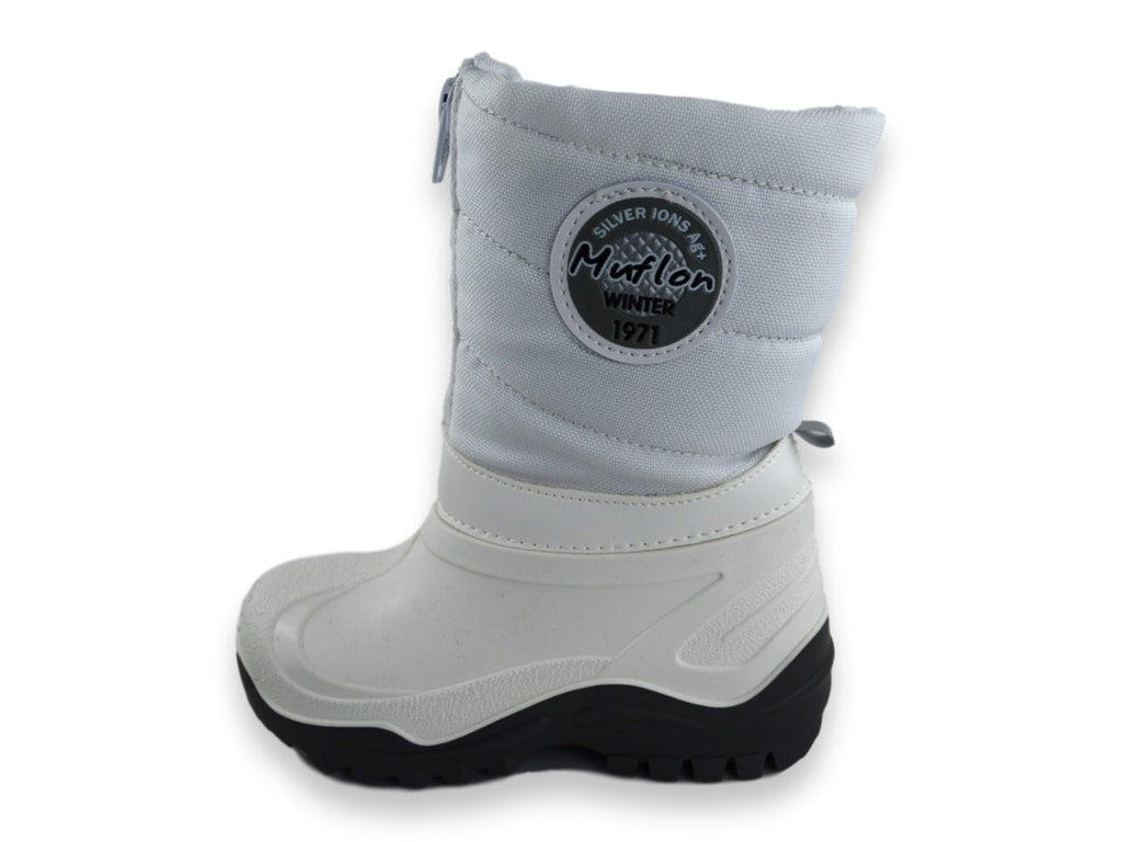 Snow Boots for Toddlers & Little Kids (White)